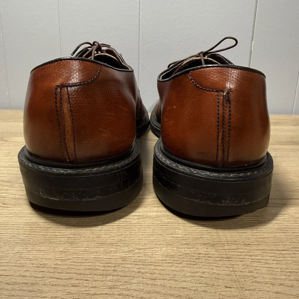 Stuart‎ McGuire Oxfords Dress Shoes Mens 9S Made in USA Chestnut Leather Career